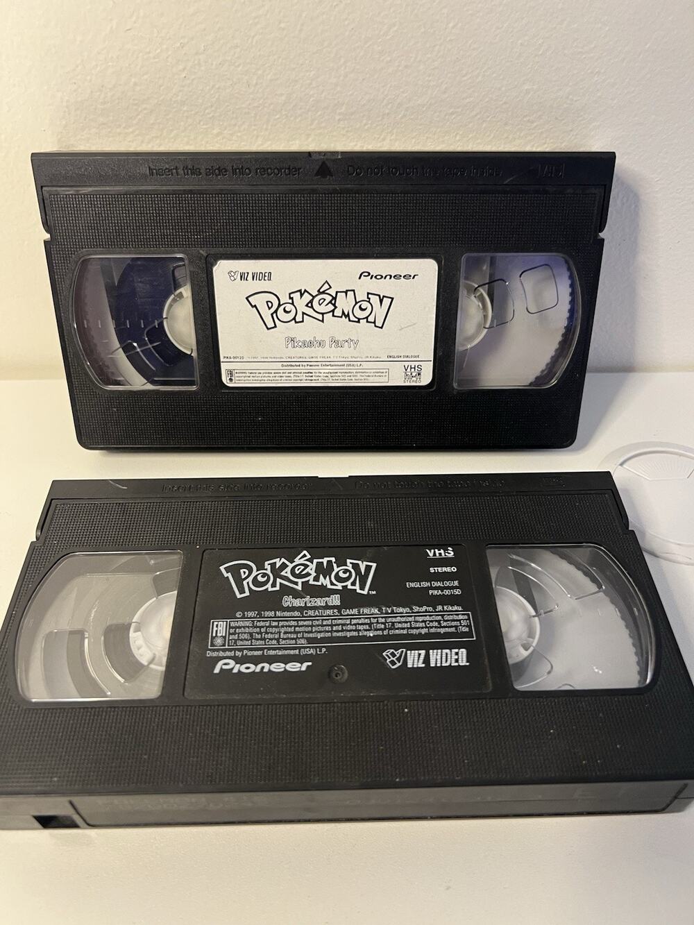 Lot Of 2 Pokemon Vhs Movies Pikachu Party And Charizard!! No Box’s